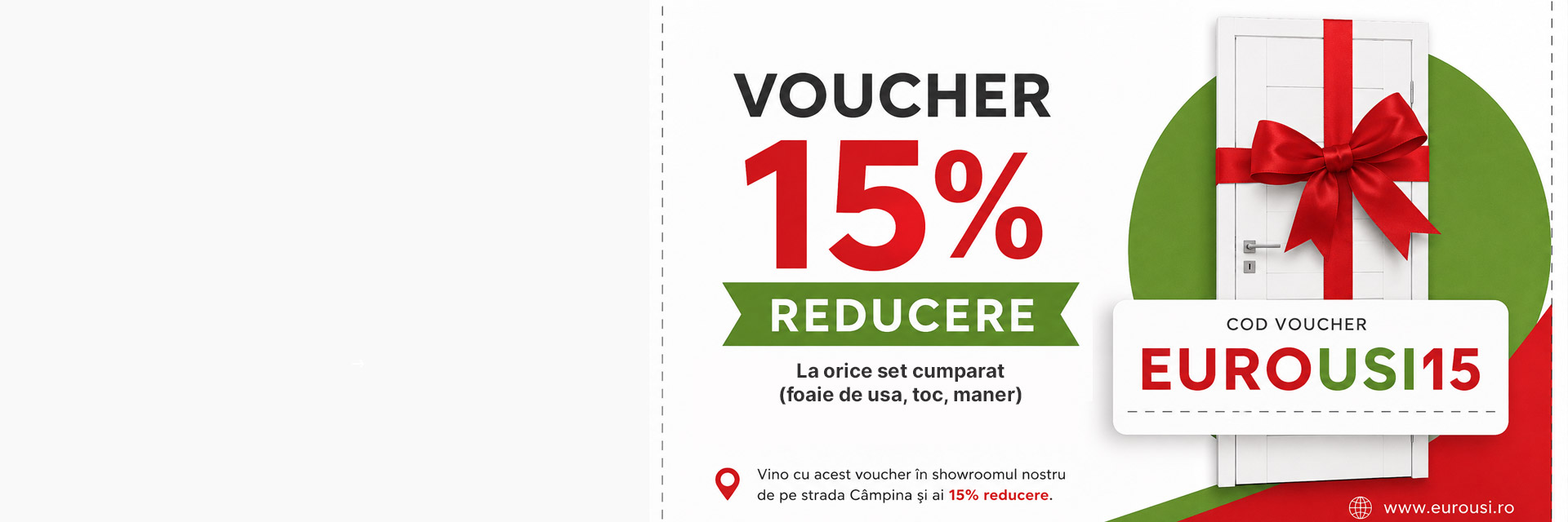 Voucher 15% reducere la orice set usi